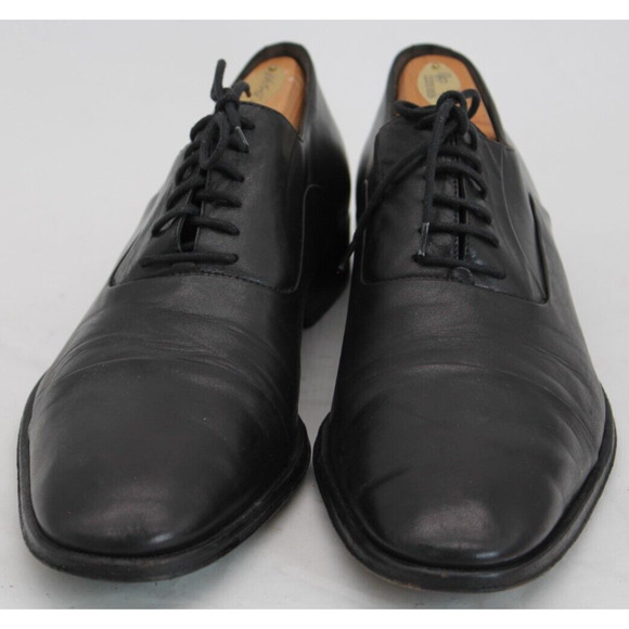 Bruno Magli Locascio Black Nappa Cap Toe Oxford Shoes Made In Italy Size 11.5 main image 6